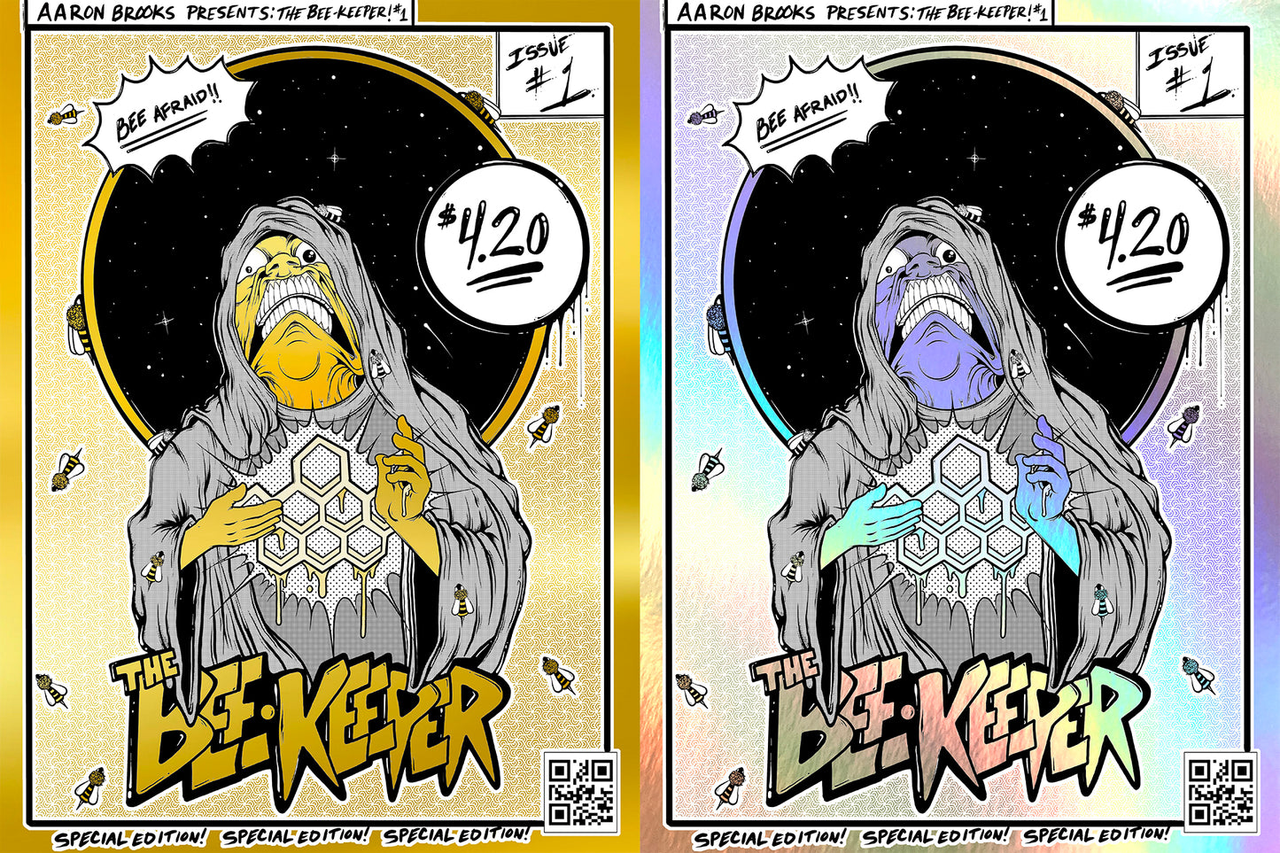 "The Beekeeper" - Foil Screenprint (Mystery Tubed)