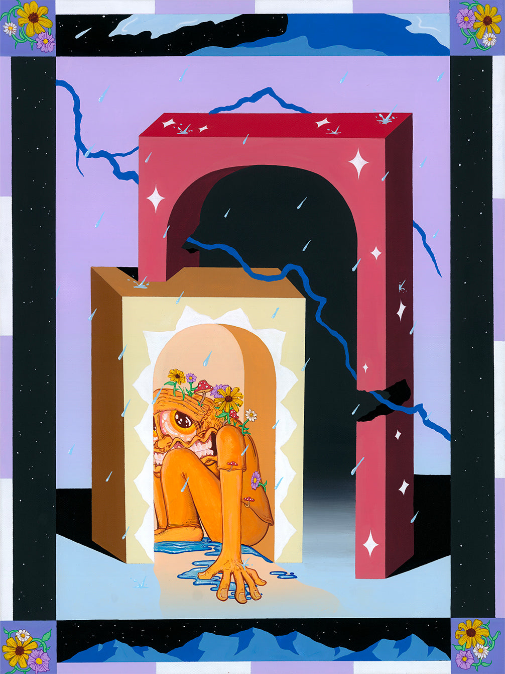 "Eye of the Storm"-Cotton Giclee
