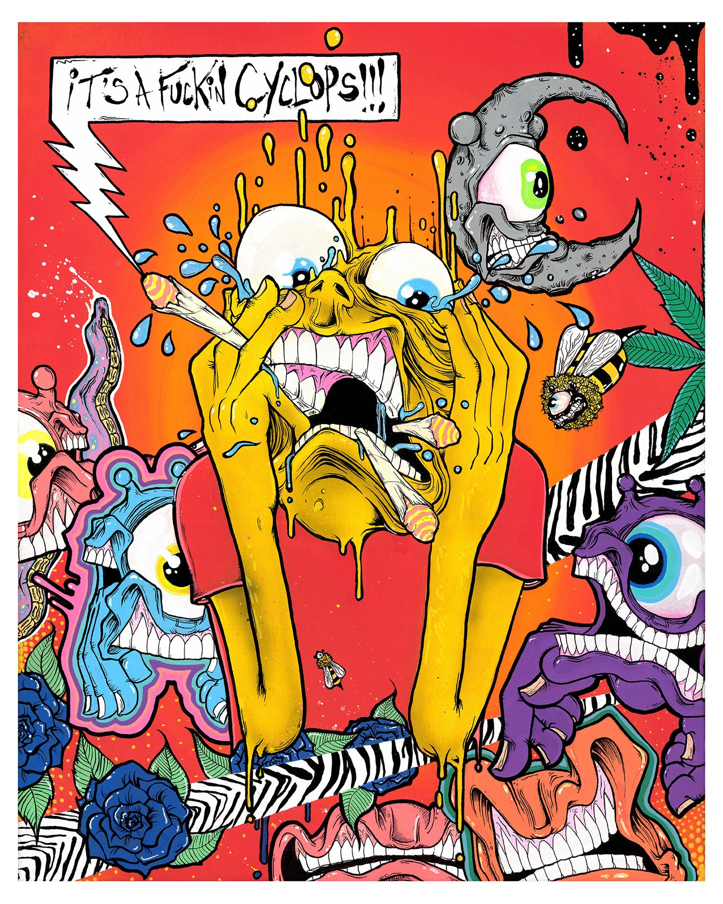 "It's a F'n Cyclops" Giclee