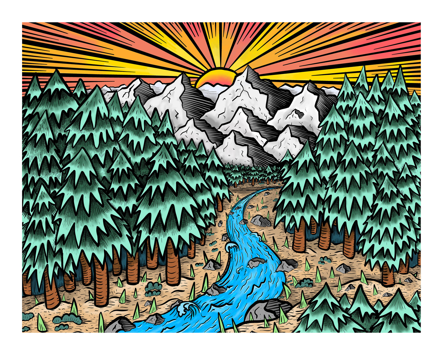 "Rocky Mountain Sunset"