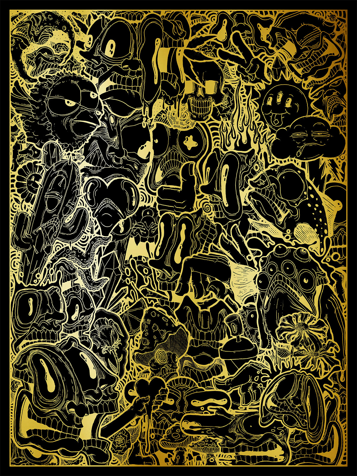 "Smash Up"-Gold Foil