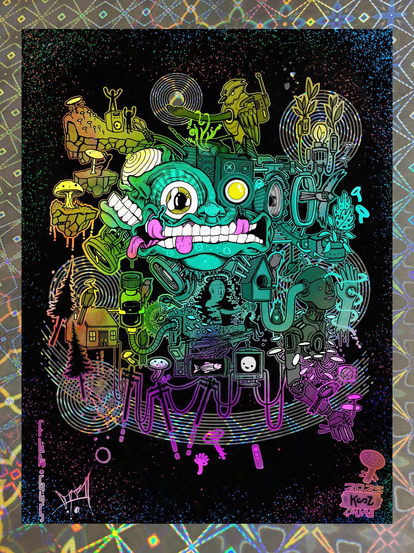 "FUN*GUS"- Mini Holo Foil