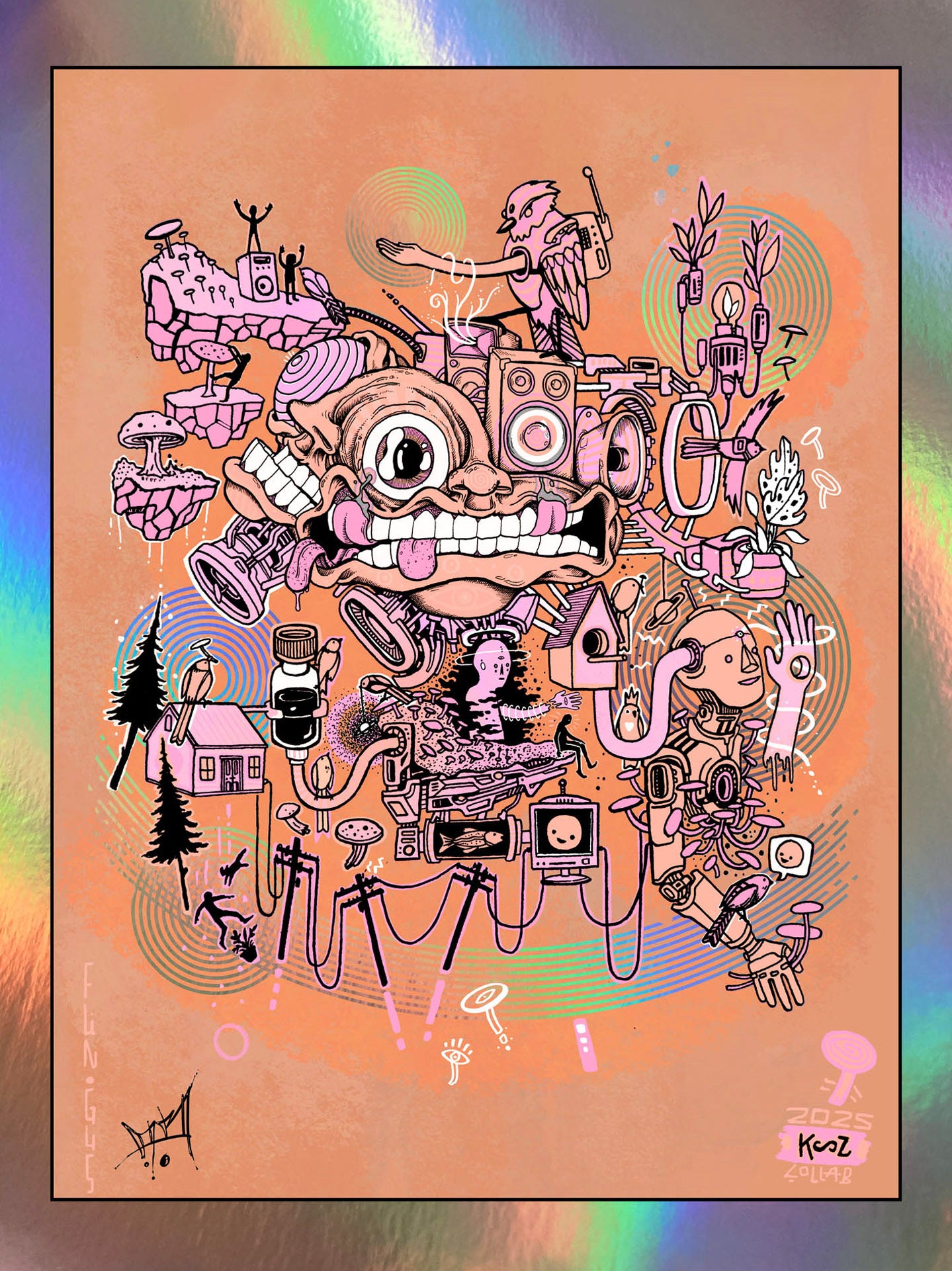 "FUN*GUS"- Mini Holo Foil