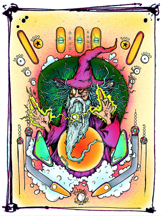 "Pinball Wizard" Cotton Giclee
