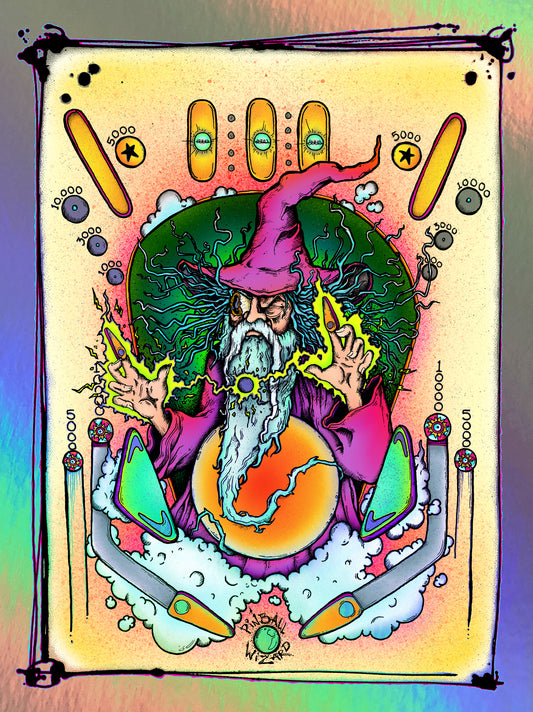 "Pinball Wizard"-Holo Giclee Mini