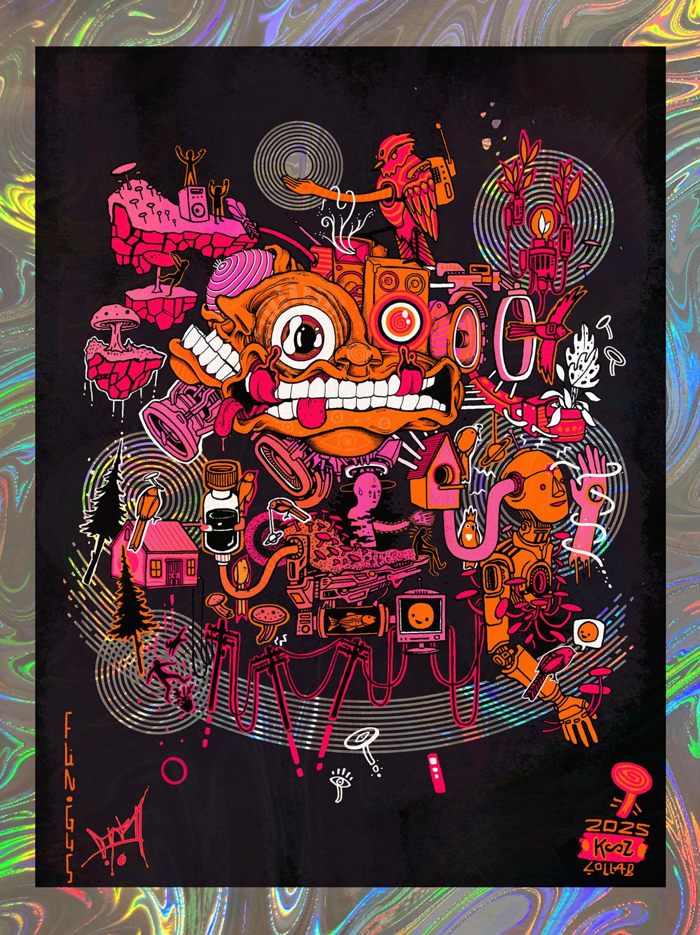 "FUN*GUS"- Mini Holo Foil